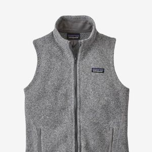 Patagonia Better Sweater Gray White Vest Size Small